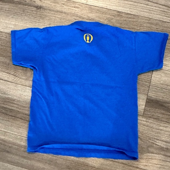 Royal Troon 152nd British Open Blue Embroidered T-Shirt Size Medium - Picture 5 of 5